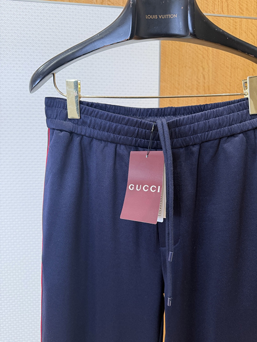 グッチコピー 刺繍りカラーブロックカジュアルパンツ