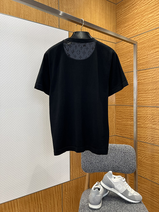 ルイヴィトン ポケット付きモノグラムパッチワーク半袖Tシャツ