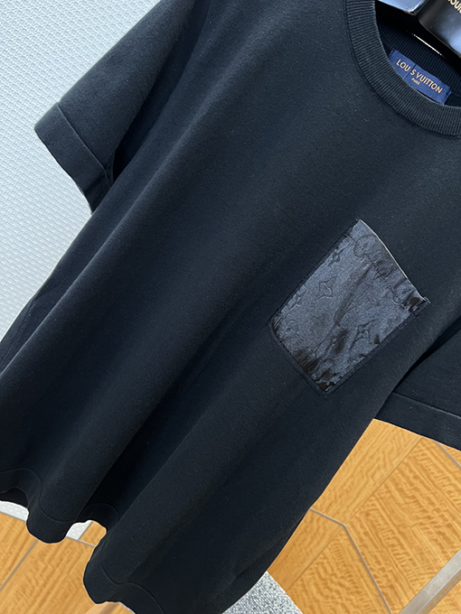 ルイヴィトン ポケット付きモノグラムパッチワーク半袖Tシャツ
