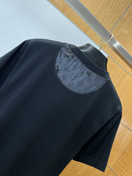 ルイヴィトン ポケット付きモノグラムパッチワーク半袖Tシャツ