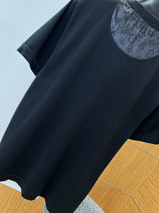 ルイヴィトン ポケット付きモノグラムパッチワーク半袖Tシャツ