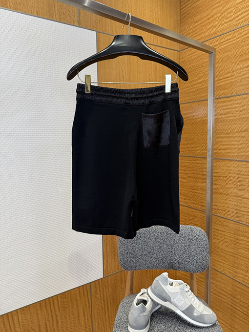 ルイヴィトンスーパーコピー ジャカードパッチワークのドローストリングショーツ