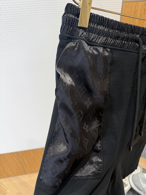 ルイヴィトンスーパーコピー ジャカードパッチワークのドローストリングショーツ