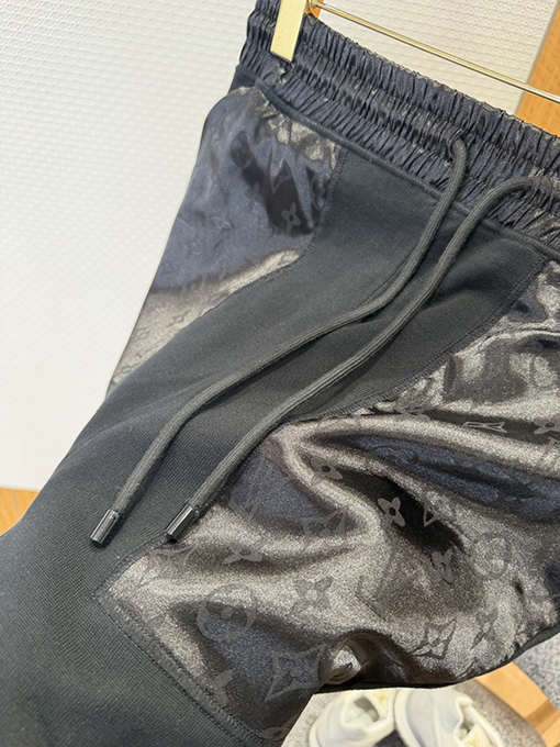 ルイヴィトンスーパーコピー ジャカードパッチワークのドローストリングショーツ