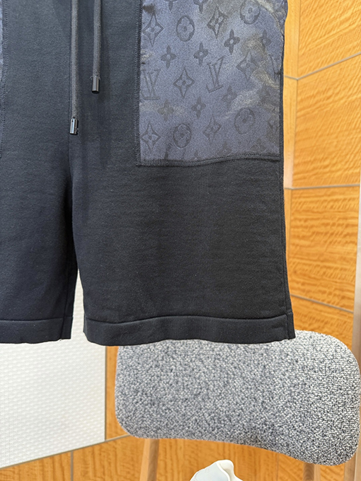 ルイヴィトンスーパーコピー ジャカードパッチワークのドローストリングショーツ