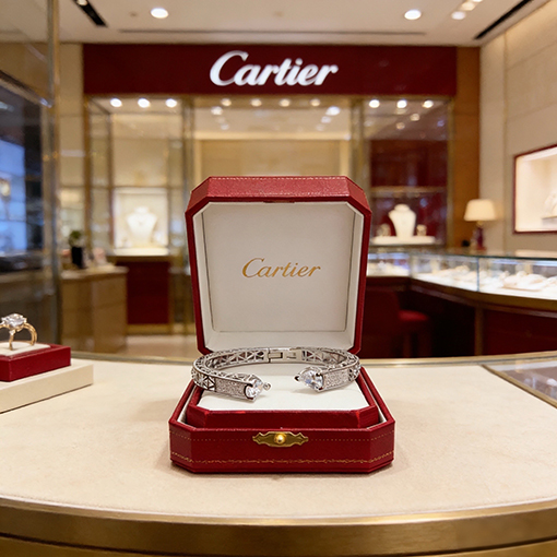 カルティエ ダイヤモンドがちりばめられたブレスレット