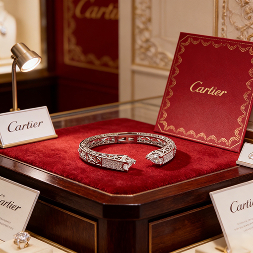 カルティエ ダイヤモンドがちりばめられたブレスレット