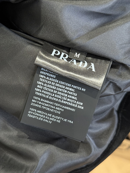 プラダコピー ベルベット素材のスタンドカラージャケット