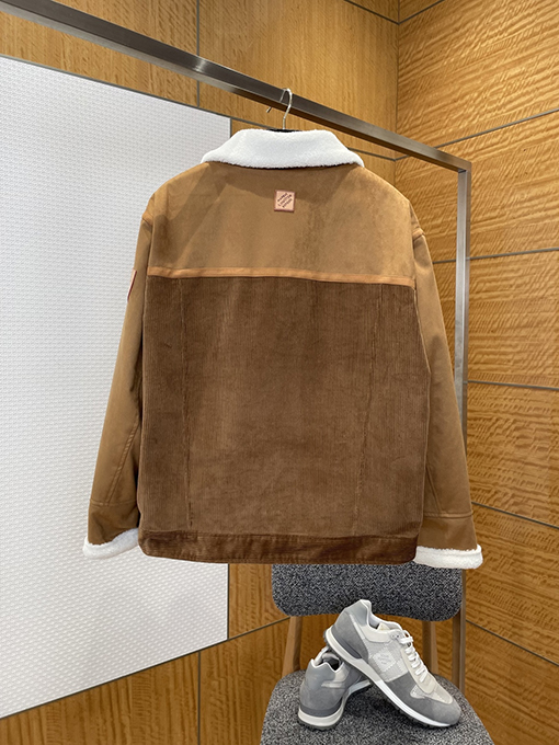 ルイヴィトン レザーラベルパッチワークプラッシュカラースーツ