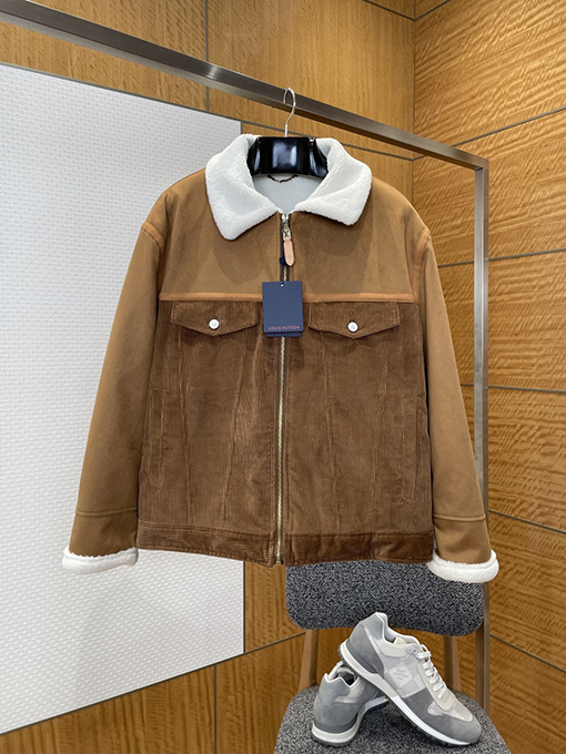 ルイヴィトン レザーラベルパッチワークプラッシュカラースーツ