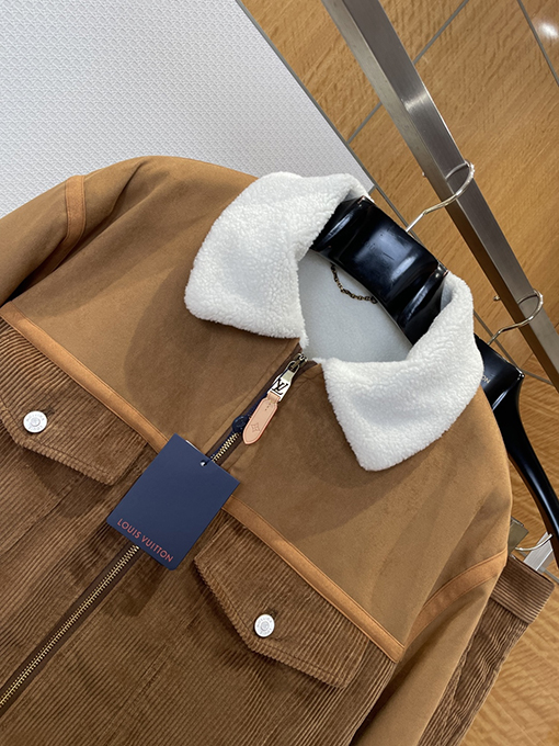 ルイヴィトン レザーラベルパッチワークプラッシュカラースーツ