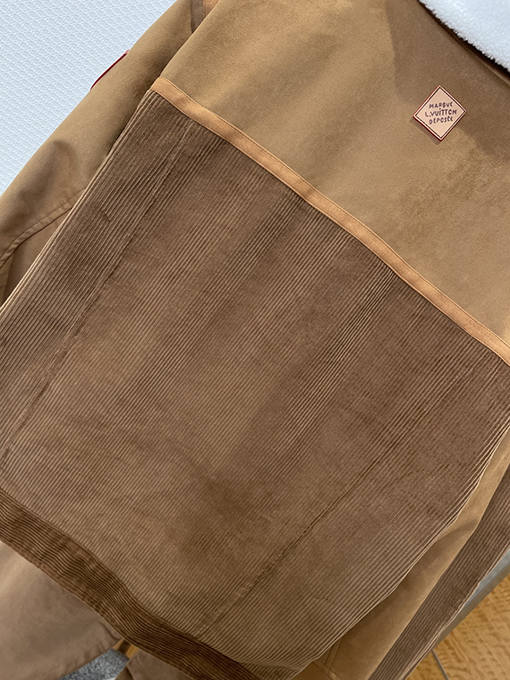 ルイヴィトン レザーラベルパッチワークプラッシュカラースーツ