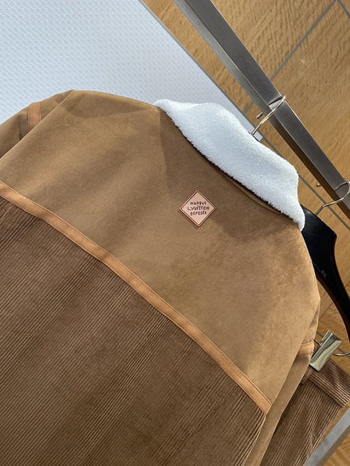 ルイヴィトン レザーラベルパッチワークプラッシュカラースーツ