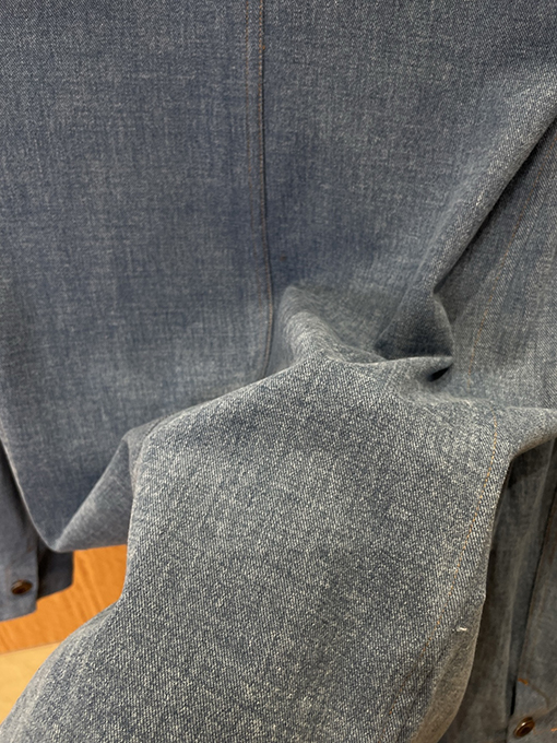 ルイヴィトンコピー デニムポケット付きレザーデニムスーツ