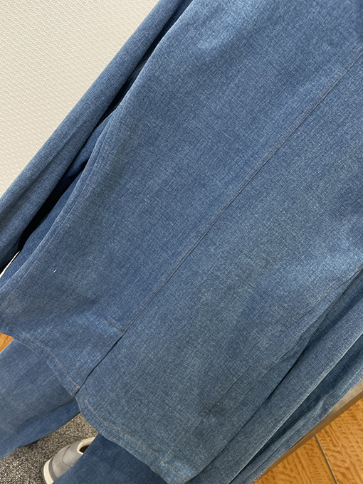 ルイヴィトンコピー デニムポケット付きレザーデニムスーツ