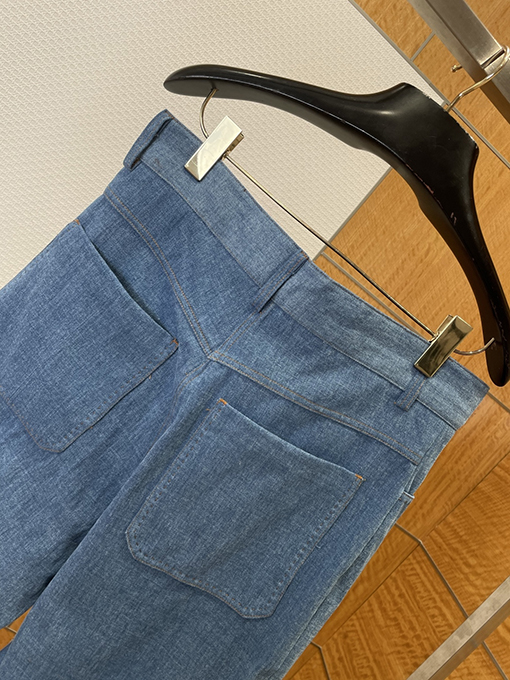 ルイヴィトンコピー デニムポケット付きレザーデニムスーツ