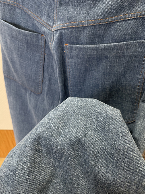 ルイヴィトンコピー デニムポケット付きレザーデニムスーツ