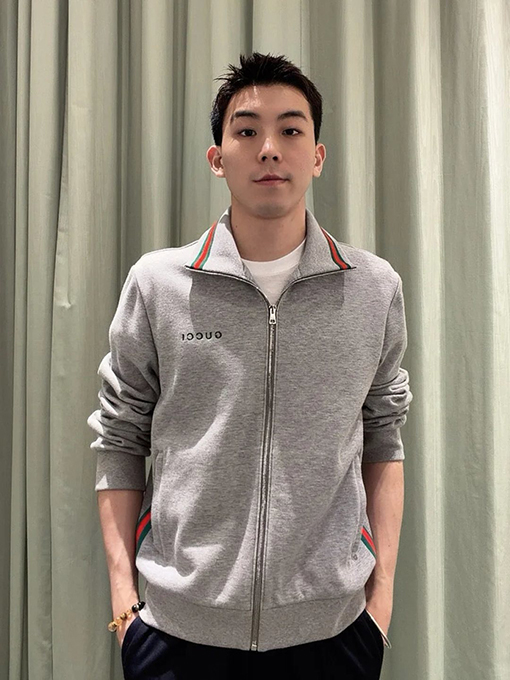 グッチ 刺繍りカラーブロックリボンカジュアルトラックスーツ