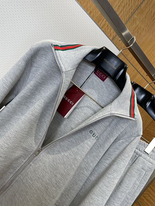 グッチ 刺繍りカラーブロックリボンカジュアルトラックスーツ