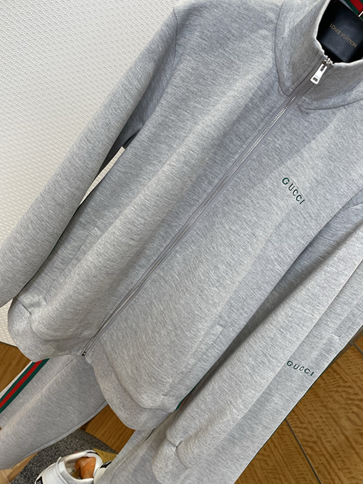 グッチ 刺繍りカラーブロックリボンカジュアルトラックスーツ