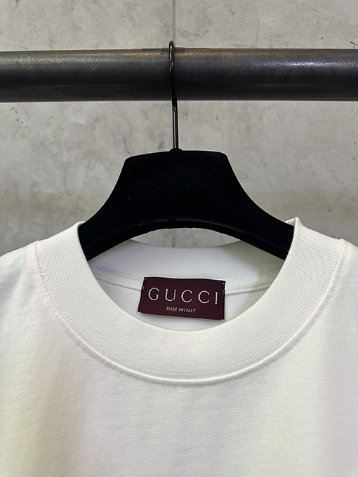 グッチ 午年アーリースプリングリゾートコレクションクルーネックプリント半袖Tシャツ