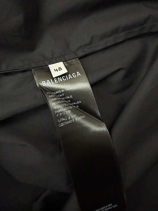 バレンシアガ BALENCIAGA クラシックなテープ付き長袖シャツ