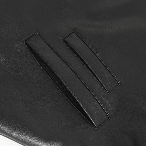 クロムハーツコピー 大きな刺繍りの袖がなクラシックなレザージャケット