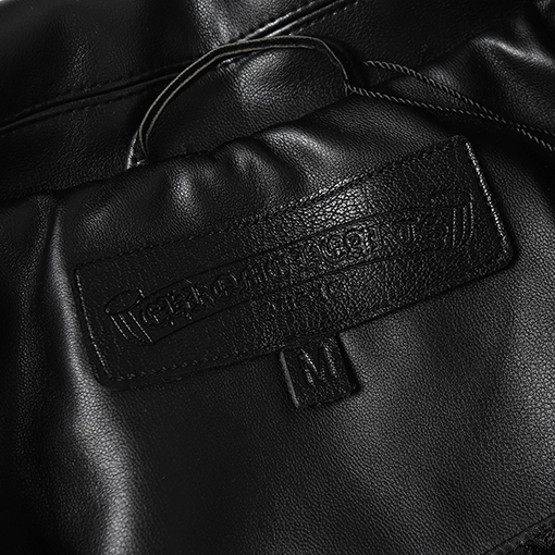 クロムハーツ スナップボタン付きメタルクロスレザージャケット