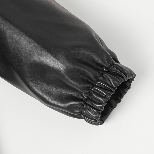 クロムハーツ スナップボタン付きメタルクロスレザージャケット