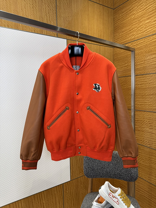 ディオール 装飾ポケット付きスタンドカラーベースボールジャージ