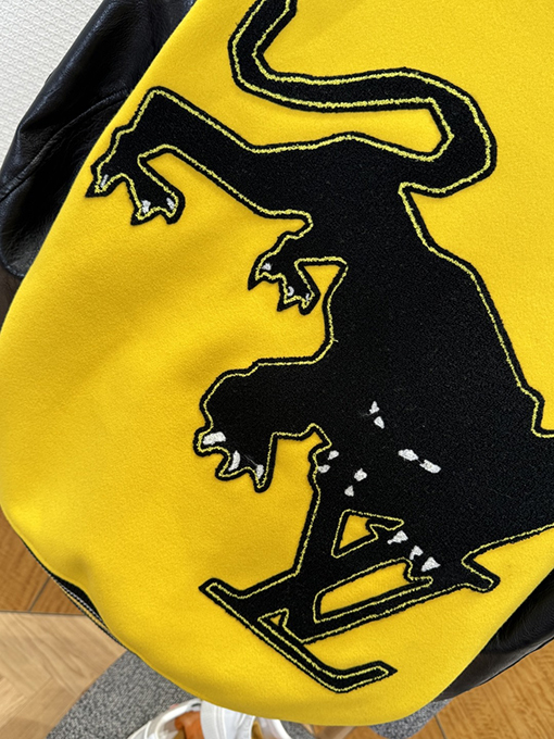 ルイヴィトン カラーブロックの文字パッチワークベースボールジャージ