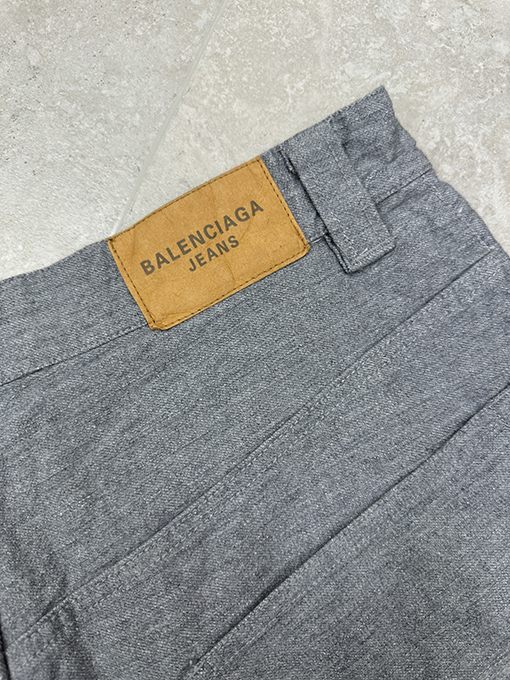 バレンシアガ 刺繍りワイドレッグパンツ