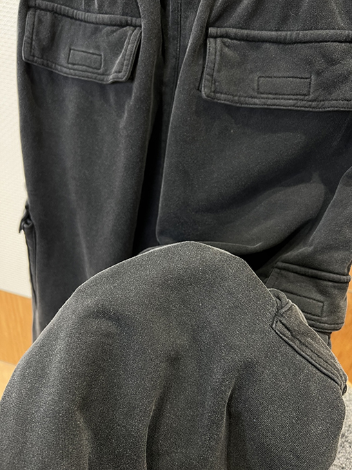 バレンシアガスーパーコピー 刺繍りダメージマルチポケットワイドレッグカーゴパンツ