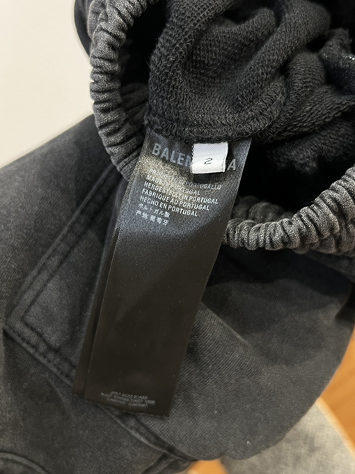 バレンシアガスーパーコピー 刺繍りダメージマルチポケットワイドレッグカーゴパンツ