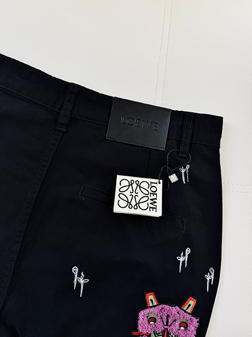 ロエベ Louis wain スタイリッシュな猫柄ジーンズ