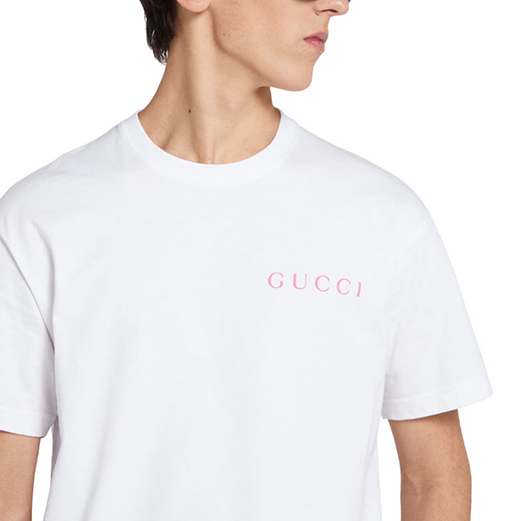 グッチスーパーコピー GUCCI 発泡パウダーロゴ入り半袖Tシャツ