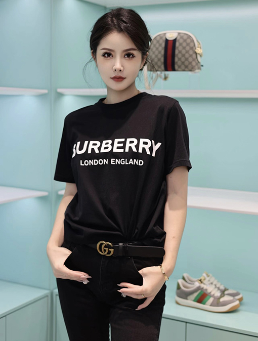 バーバリーコピー Burberry ロゴプリント入り半袖Tシャツ
