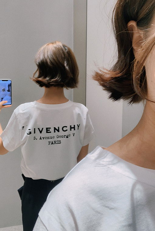 ジバンシイ Givenchy  新モデルレタープリント半袖Tシャツ