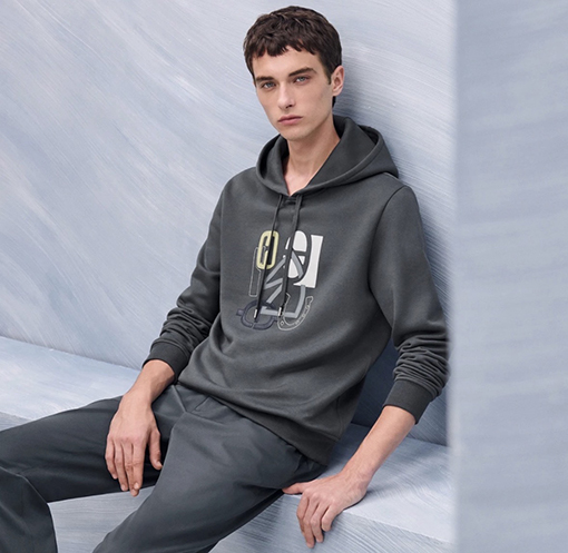 エルメスブランドスーパーコピー レザー刺繍入りパーカー