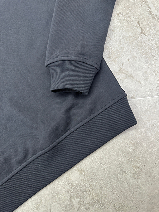 エルメスコピー サドルスタイルのテリークロス刺繍りクルーネックのスウェットシャツ