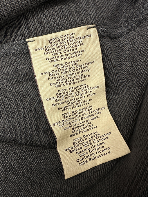 エルメスコピー サドルスタイルのテリークロス刺繍りクルーネックのスウェットシャツ