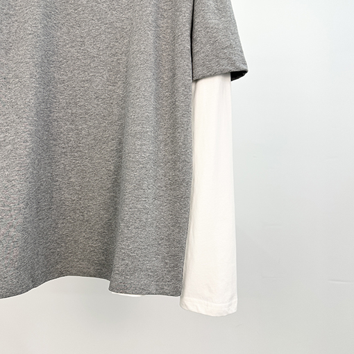 ジルサンダー フェイクツーピース長袖シャツ