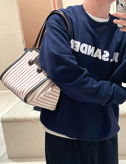 ジルサンダースーパーコピー JIL SANDER プリント文字りクルーネックのスウェットシャツ