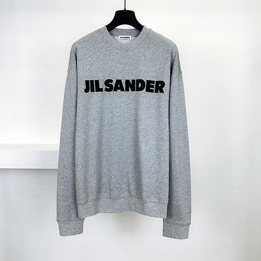 ジルサンダースーパーコピー JIL SANDER プリント文字りクルーネックのスウェットシャツ