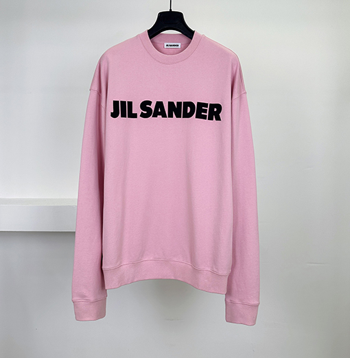 ジルサンダースーパーコピー JIL SANDER プリント文字りクルーネックのスウェットシャツ