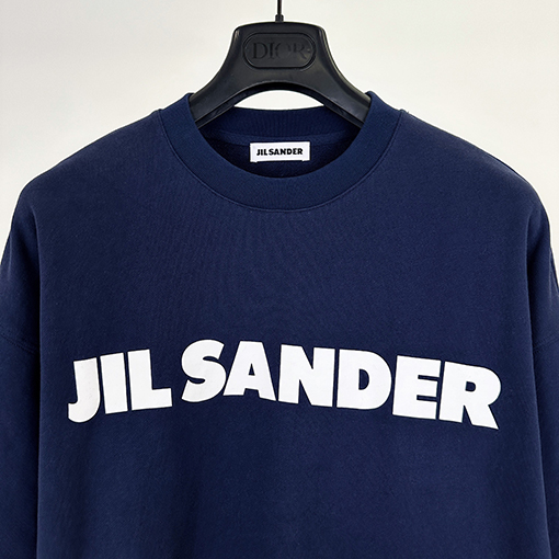 ジルサンダースーパーコピー JIL SANDER プリント文字りクルーネックのスウェットシャツ