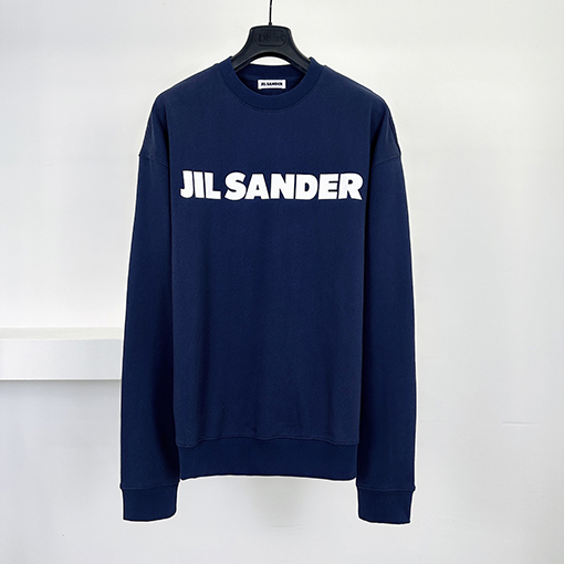 ジルサンダースーパーコピー JIL SANDER プリント文字りクルーネックのスウェットシャツ