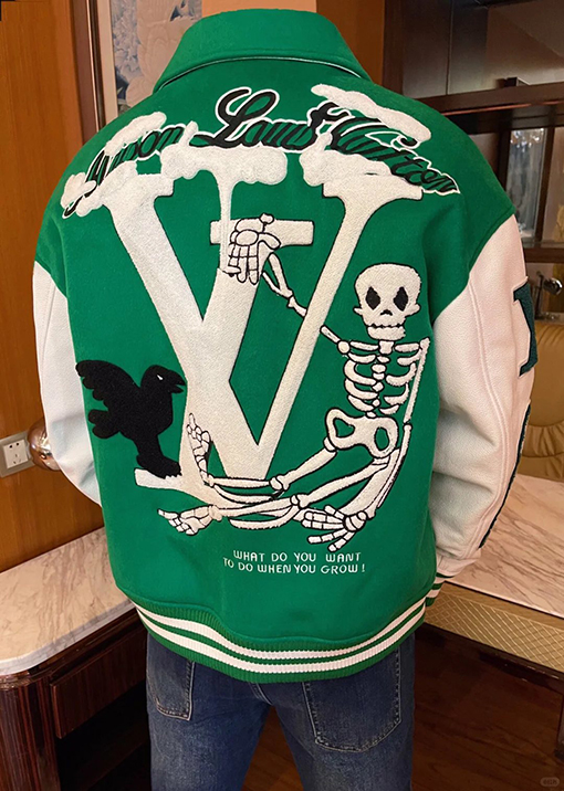 ルイヴィトンスーパーコピー LV オズの魔法使い刺繍りベースボールジャージ