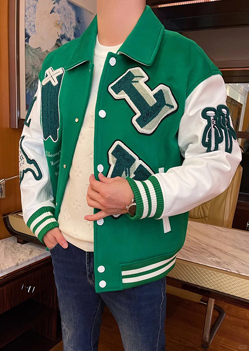 ルイヴィトンスーパーコピー LV オズの魔法使い刺繍りベースボールジャージ