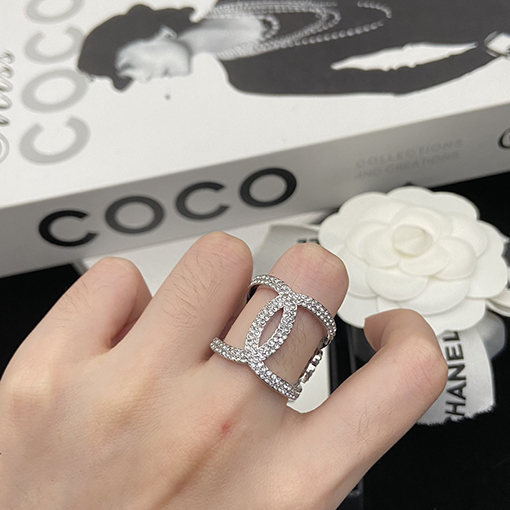 シャネル ダブルCフルダイヤモンドリング